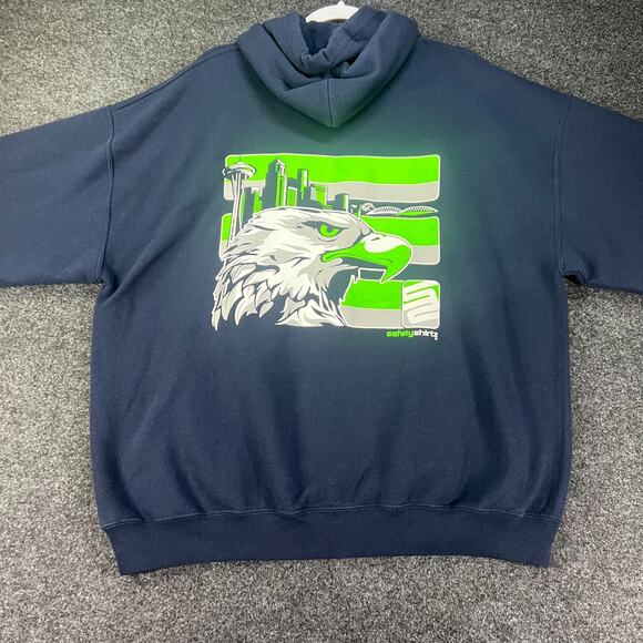 SAFETY SHIRTZ Football Stadium WASHINGTON SEAHAWKS HOODIE Fan Sweatshirt XL - Picture 7 of 7